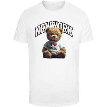 Mister tee T-shirt Korte Mouw  T-shirt New York College Bear