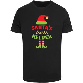 Merchcode T-shirt Korte Mouw  T-shirt Christmas Santa´s Little Helper