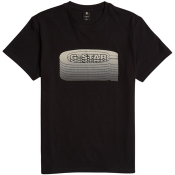 G-Star Raw T-shirt Korte Mouw  T-shirt Stacked old skool logo