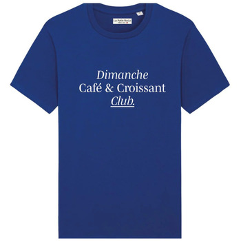 Les Petits Basics T-shirt Korte Mouw  T-shirt Dimanche Café croissant Club