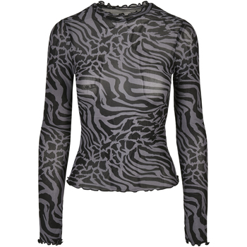Urban Classics Trui  Haut Col roulé à manches longues femme aop mesh