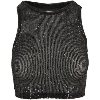 Urban Classics Trui  Pull crop top femme Sequins