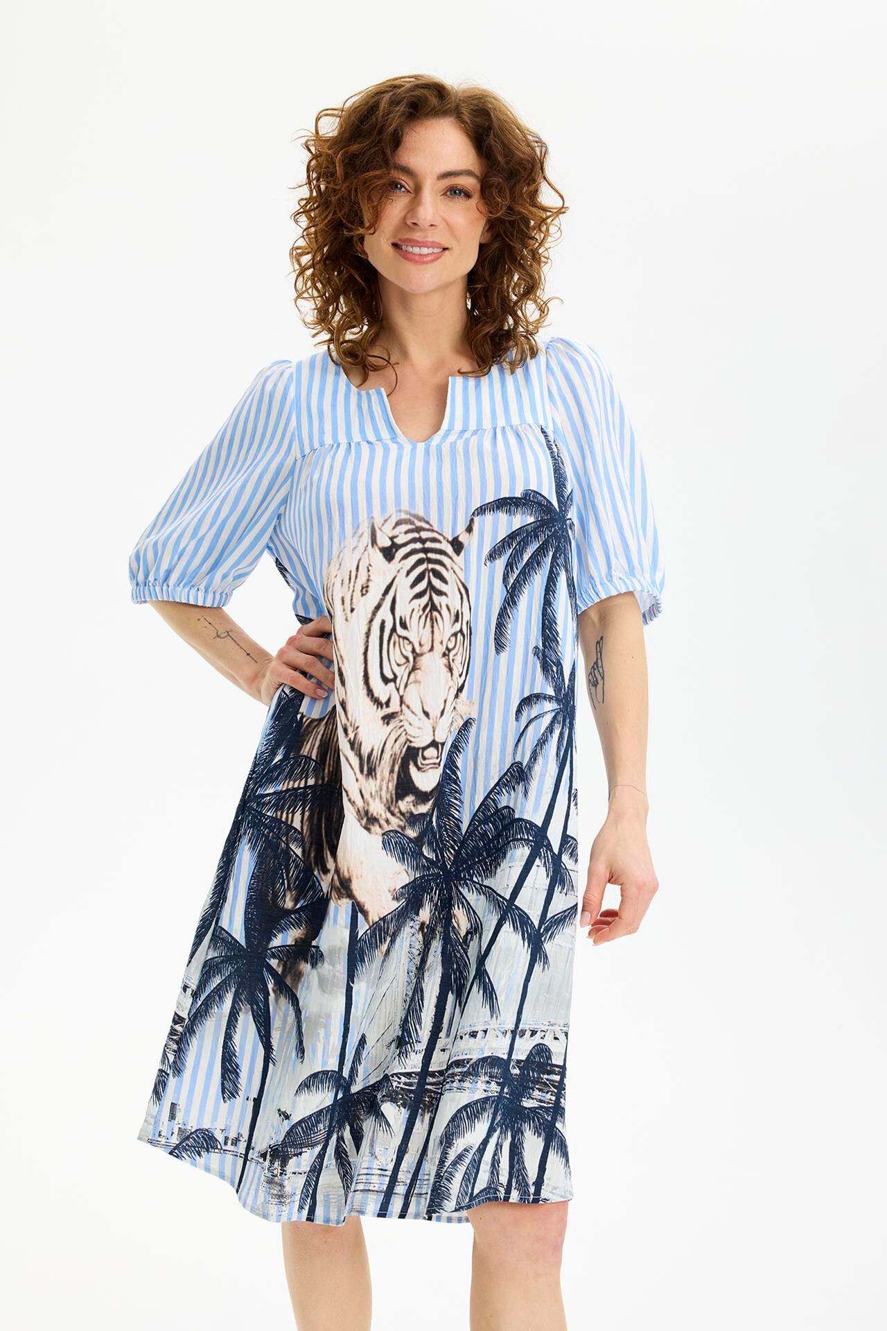 IN FRONT TINA DRESS 16639 501 (Blue 501)