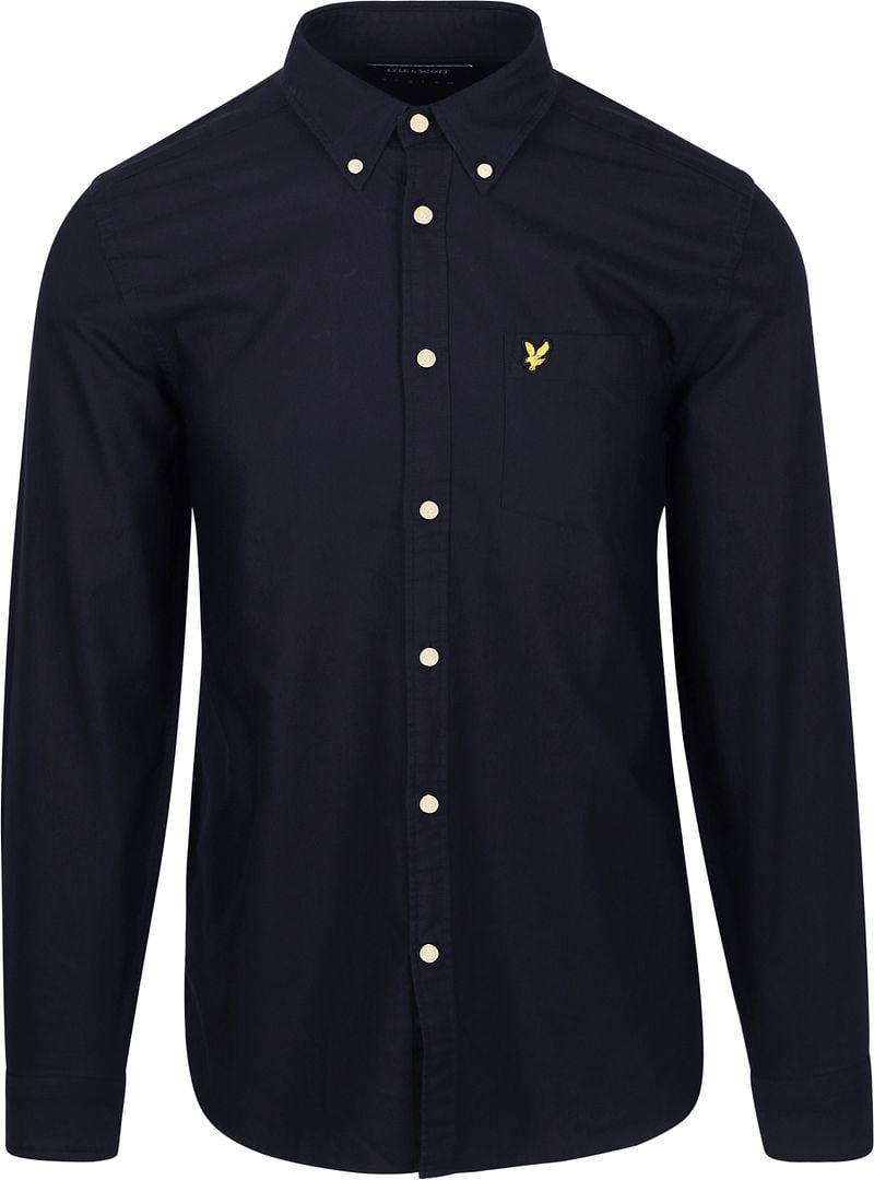 Lyle and Scott Lyle & Scott Shirt Plain Oxford Navy