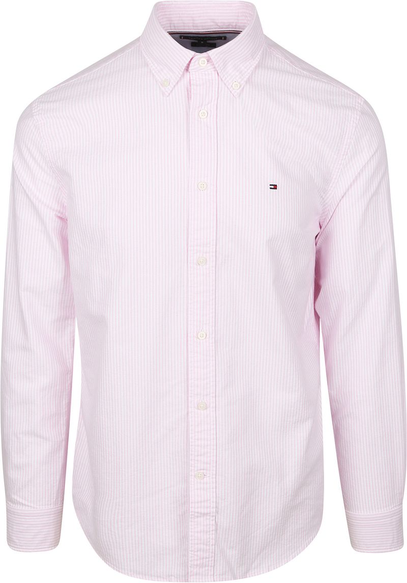 Tommy Hilfiger Oxford Overhemd Streep Roze