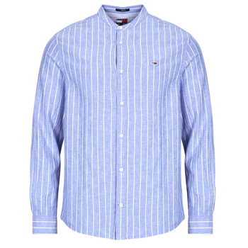 Tommy Jeans Overhemd Lange Mouw  TJM LINEN MIX BND STP SHRT EXT