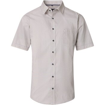 Casa Moda Overhemd Lange Mouw  Short Sleeve Overhemd Print Groen