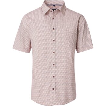 Casa Moda Overhemd Lange Mouw  Short Sleeve Overhemd Print Oranje
