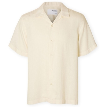 Selected Overhemd Lange Mouw  Noos Regnoa Shirt - Egret
