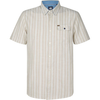 Petrol Industries Overhemd Lange Mouw  Overhemd Turtlevista Beige