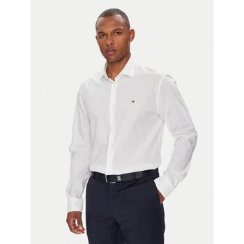 Tommy Hilfiger Overhemd Lange Mouw  MW0MW38347 - FLEX PPLN-YCF OPTIC WHITE