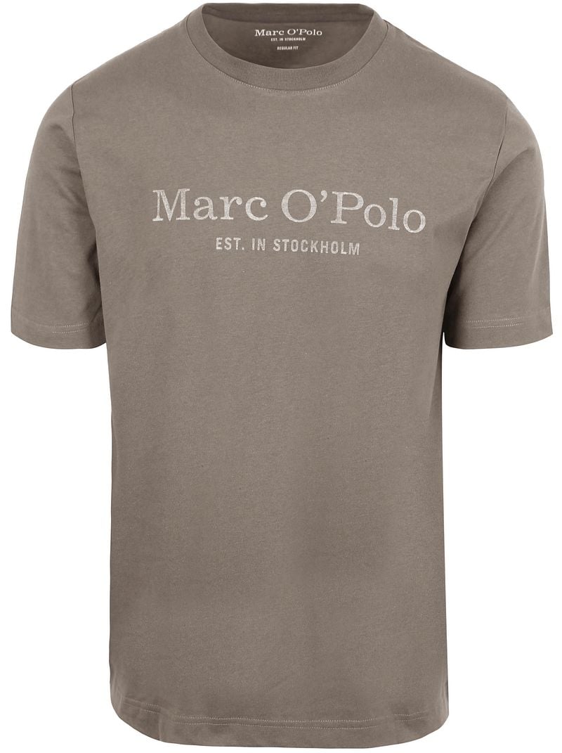 Marc O'Polo T-Shirt Logo Taupe