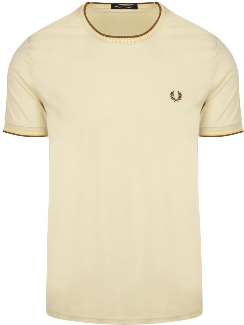 Fred Perry M1588 Twin Tipped T-shirt Beige