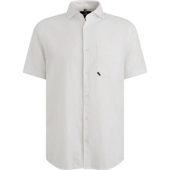 Vanguard Overhemd Lange Mouw  Short Sleeve Overhemd Linnen Blend Wit