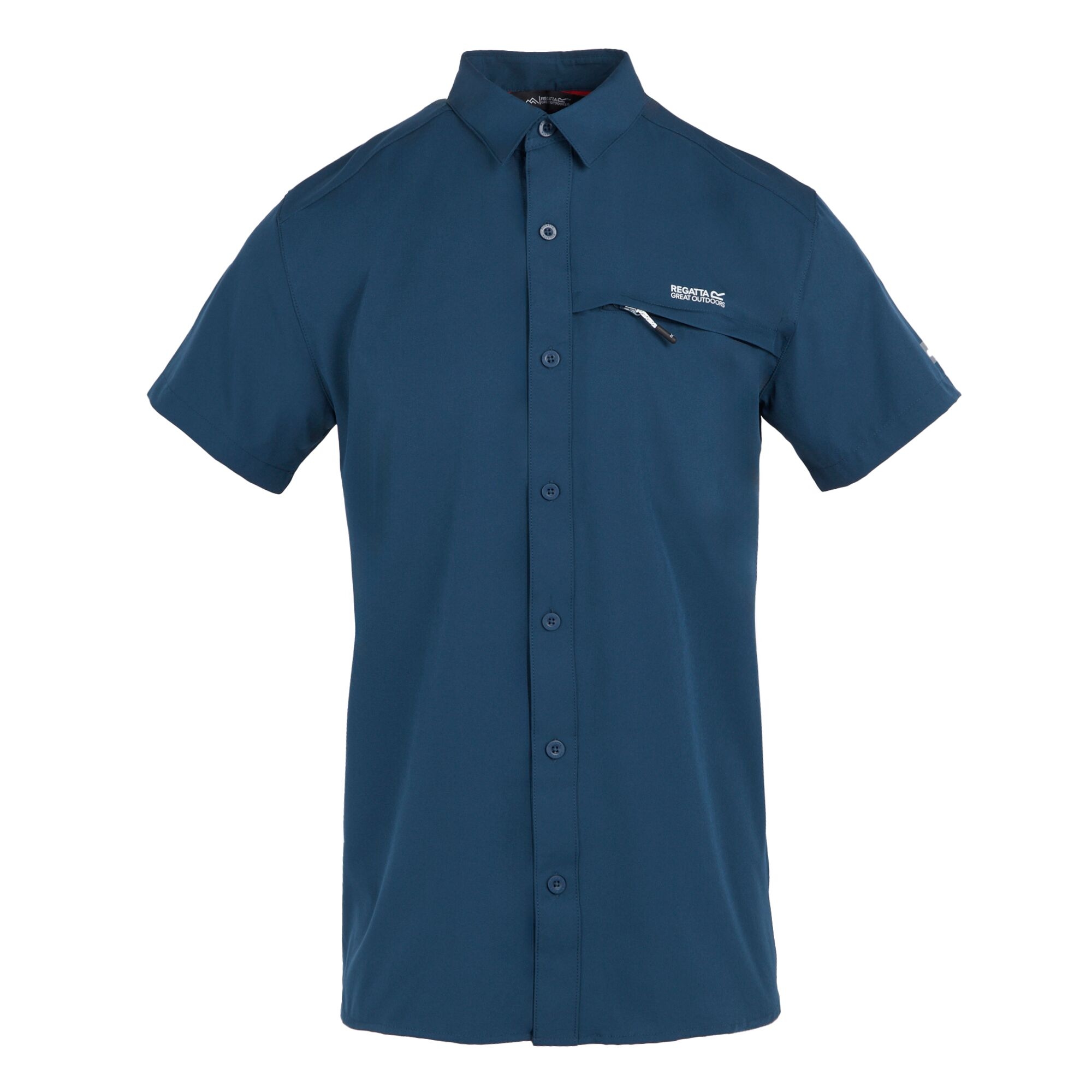 Regatta Heren packaway reisshirt met korte mouwen