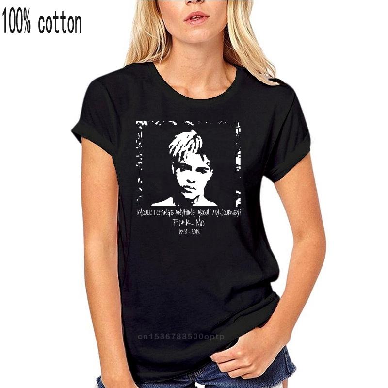 Nice T-Shirts 2023 Mode Korte Mouw Zwart T-shirt Jeugd Aangepaste T-shirts Xxxtentacion Tribute T-shirt XL zwart
