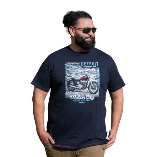 Duke Heren D555 Knowle Detroit Bike Kingsize T-shirt 5XL Vloot