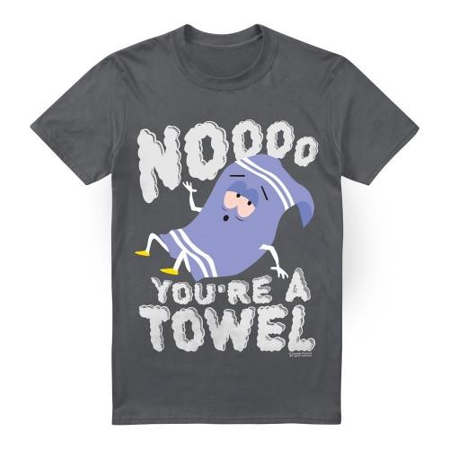 Pertemba FR - Apparel South Park Heren Nooo Je Bent Een Handdoek Towelie T-Shirt L houtskool