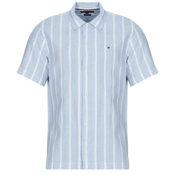 Tommy Hilfiger Overhemd Korte Mouw  LINEN BLEND STRIPED SS RF SHIRT