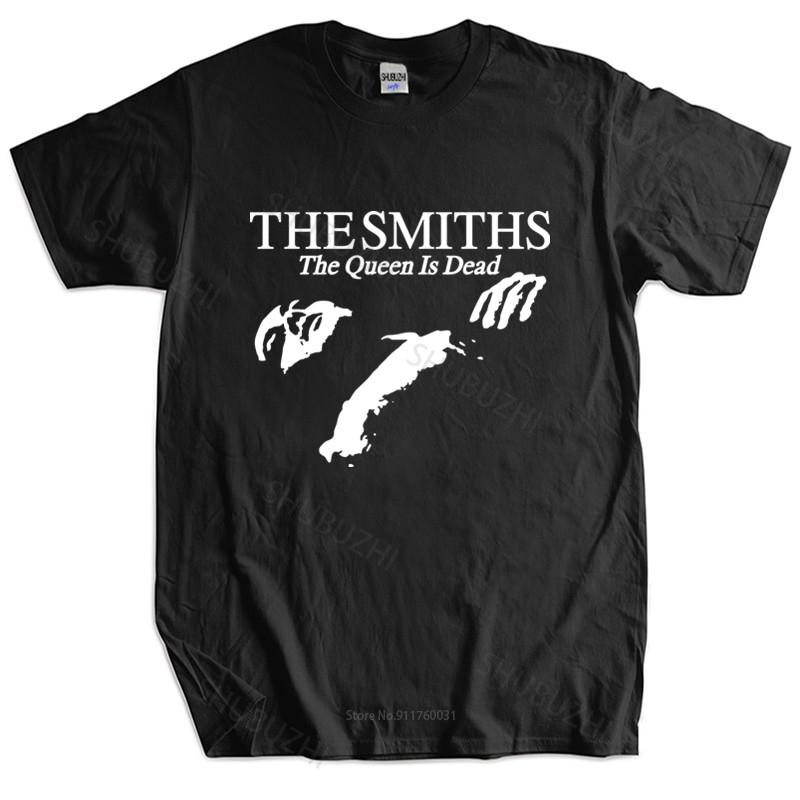 Tinicoo T Shirt Summer Tops The Smiths  The Queen Is Dead  - T-Shirt, 1980's Indie, Morrissey Bigger Size Homme Black T-shirt XL