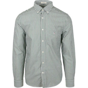 Gant Overhemd Lange Mouw  Casual Overhemd Streep Groen