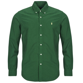 Polo Ralph Lauren Overhemd Lange Mouw  CHEMISE AJUSTEE SLIM FIT EN OXFORD LEGER