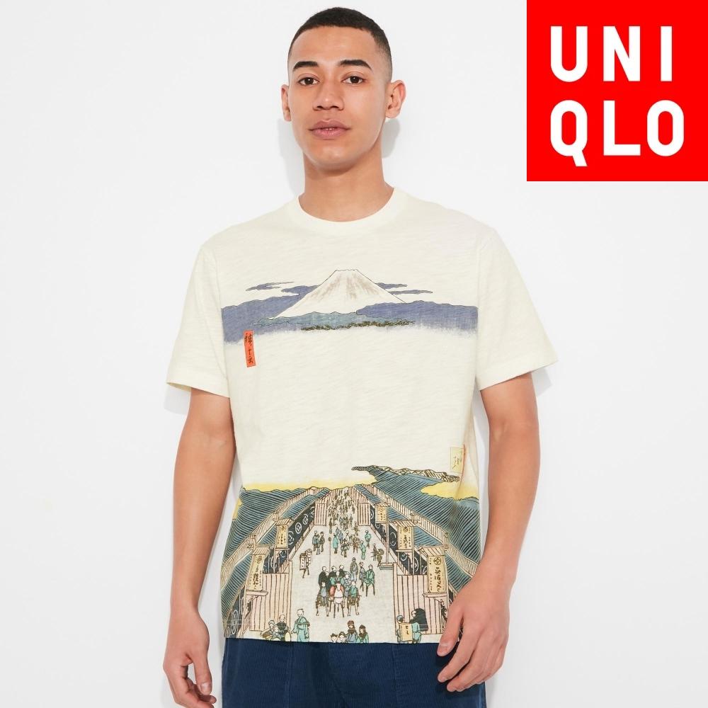 Uniqlo Japan Ukiyo E UT Grafisch T-shirt met korte mouwen 01 OFF WHITE/XL