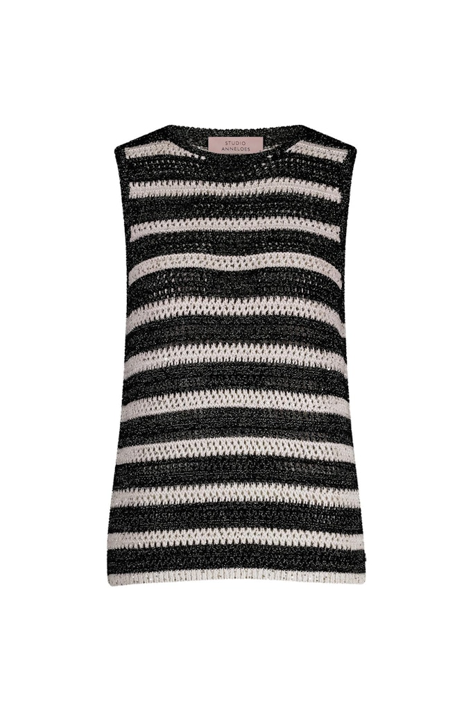 Studio Anneloes charz crochet top 12938 1190 /black