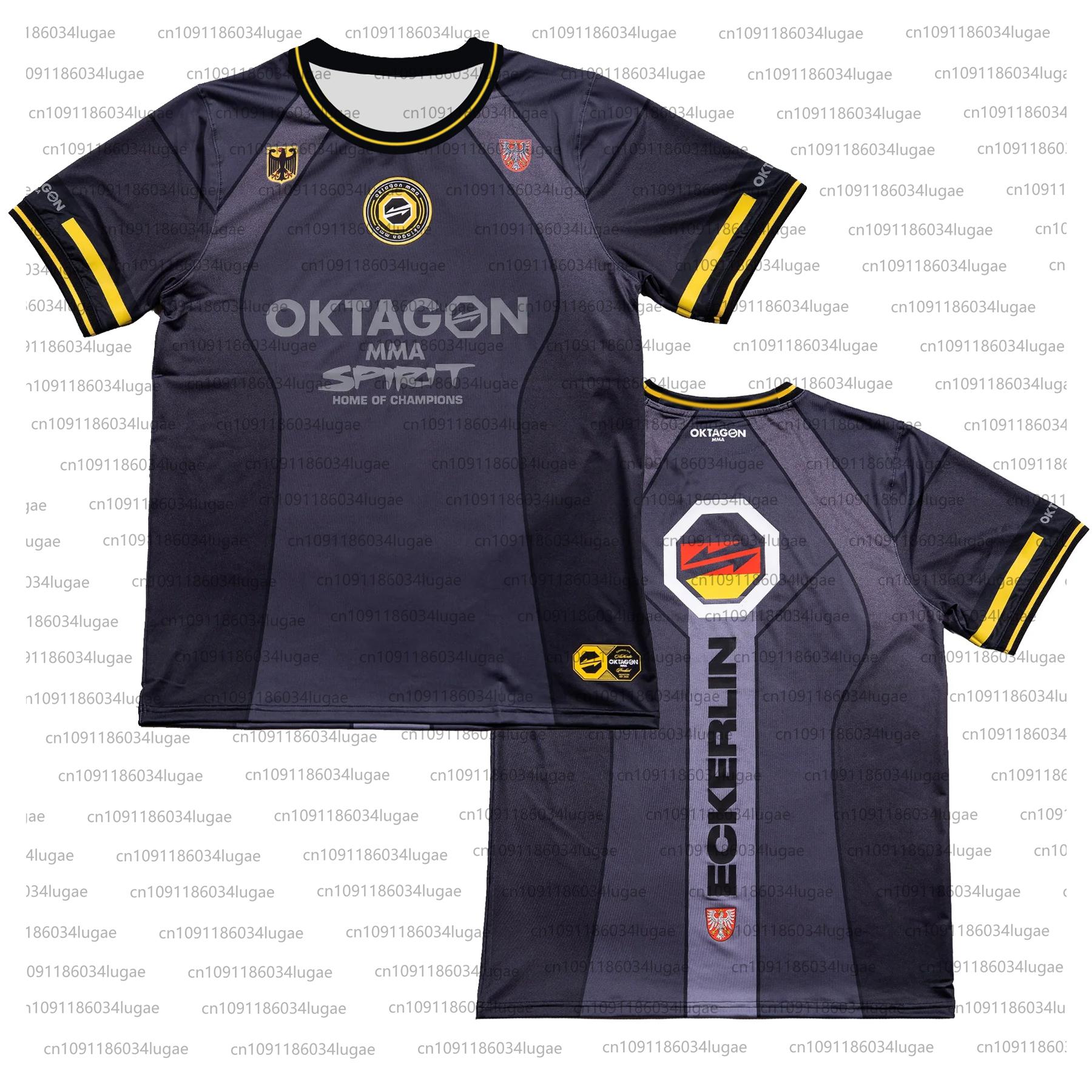 ETST 006 2025 Zomerprint OKTAGON Fighting Fighter Fans Uniform Heren Dames Ademend Ronde Hals Korte Mouw Heren Casual T-shirt Jersey M