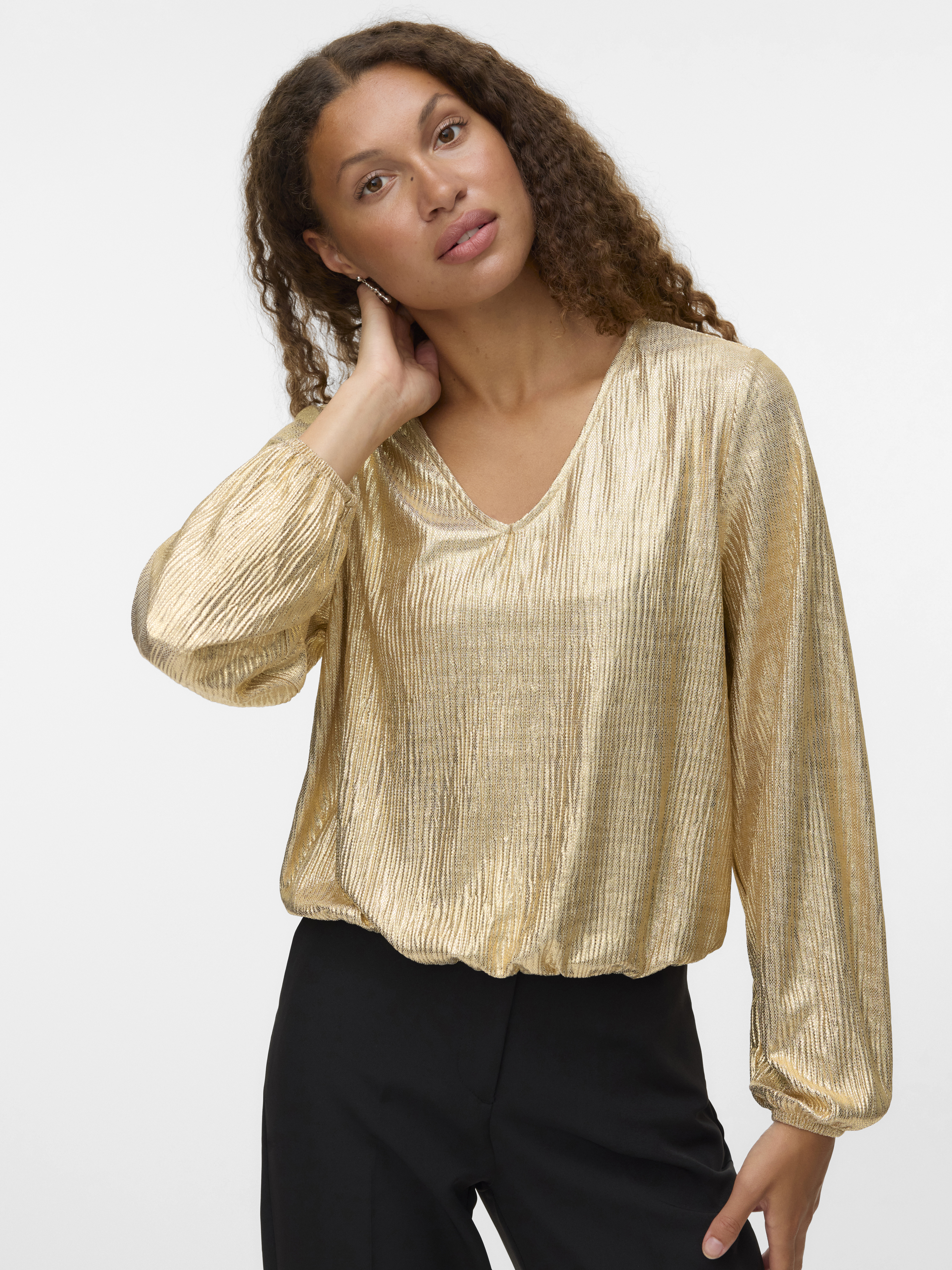 Vero Moda Vmgigi ls v-neck top exp