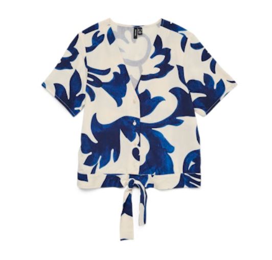 Vero Moda Vmapollo ss v-neck tie top wvn exp