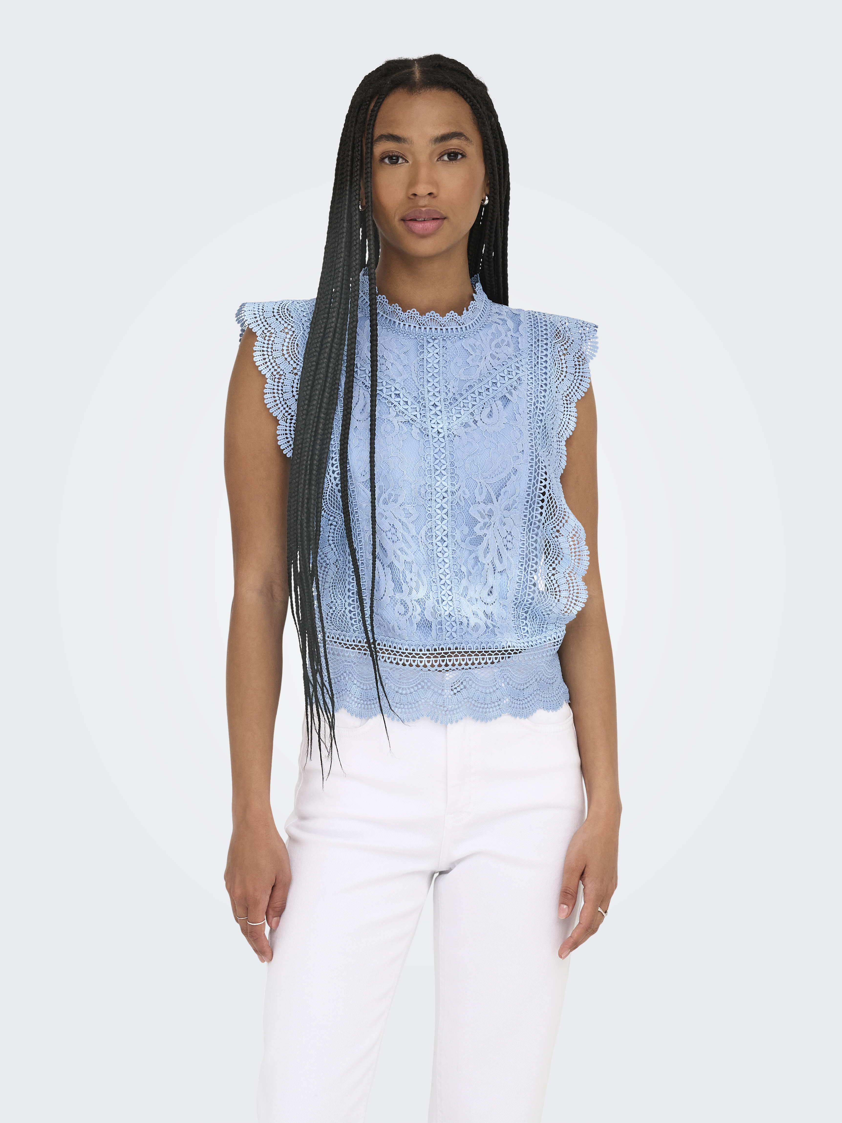 Only Onlkaro s/l lace top wvn