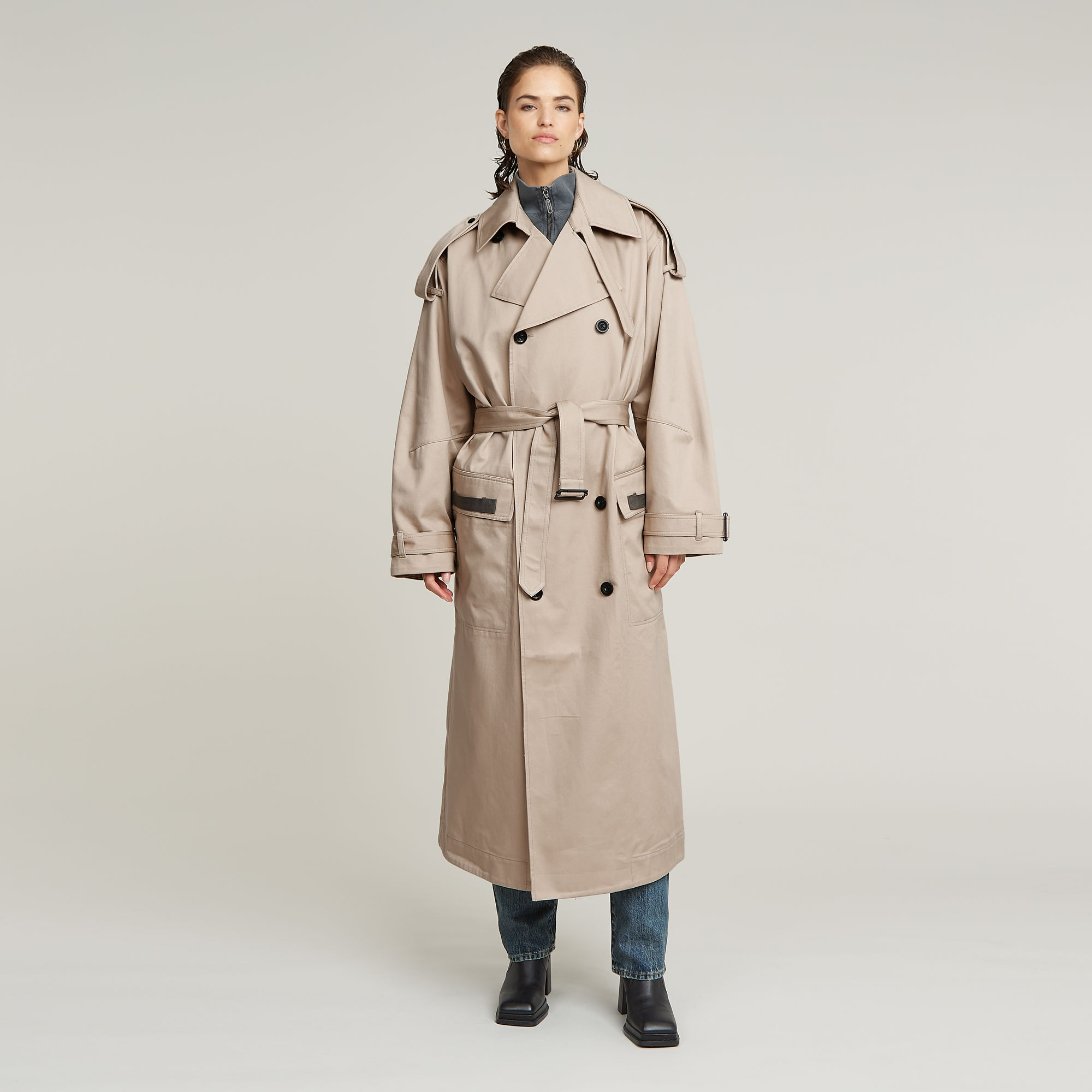 G-Star RAW Macro Balloon Trenchcoat - Beige - Dames