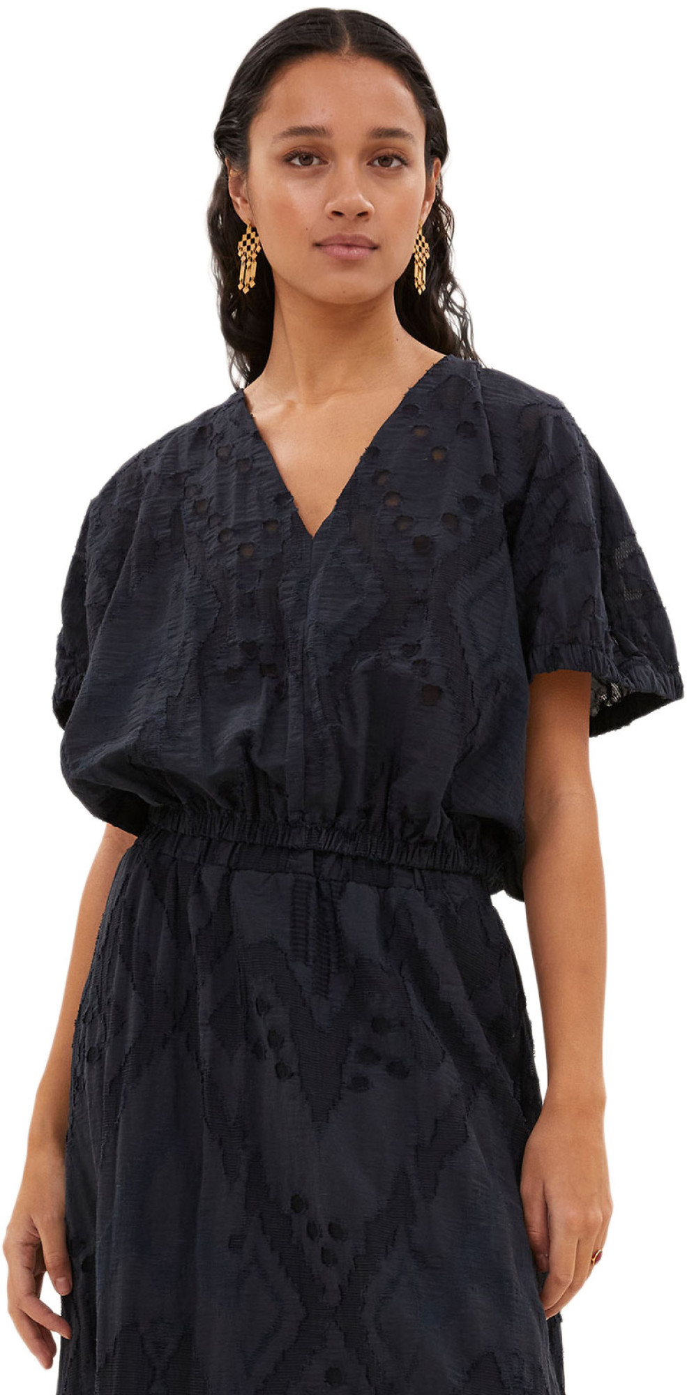 By-Bar Amsterdam Mabel mist blouse midnight