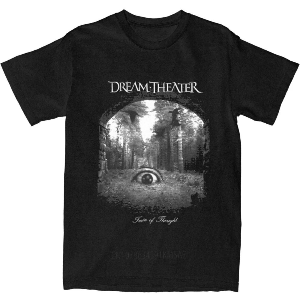 Comfortable season Oversized T-shirt Rockmuziekband Dreamed Heavy Metal Theatered 100 Katoen T-shirts T-shirt voor Mannen Korte Mouw Kleding XL zwart