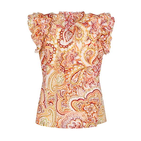 Elvira Collections Top elisa paisley orange