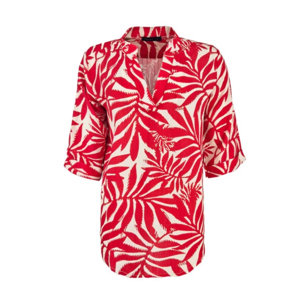 FOS Amsterdam Top kyra mono blad rood