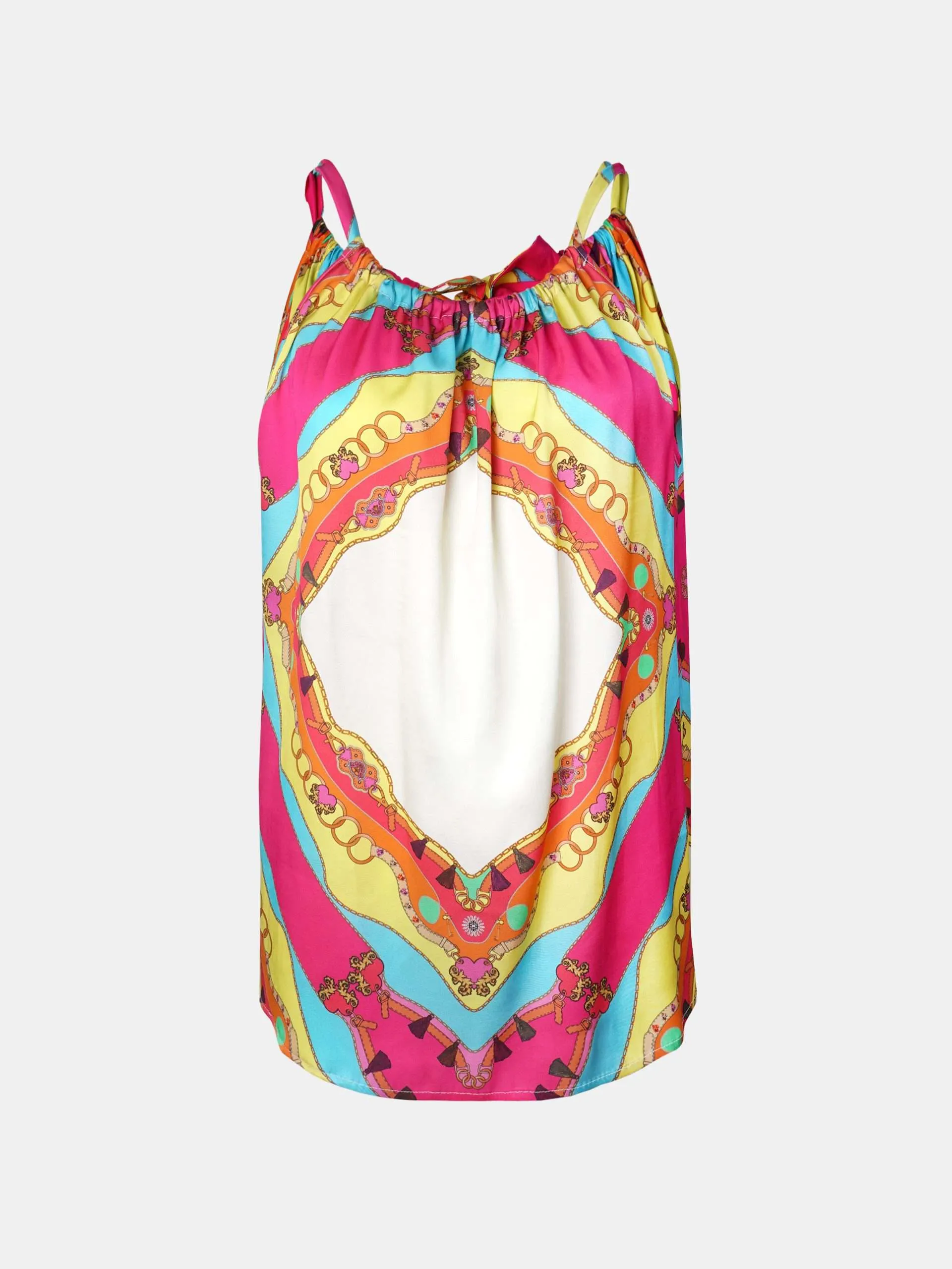 Mucho Gusto  top dubai kleurrijk symmetrische print