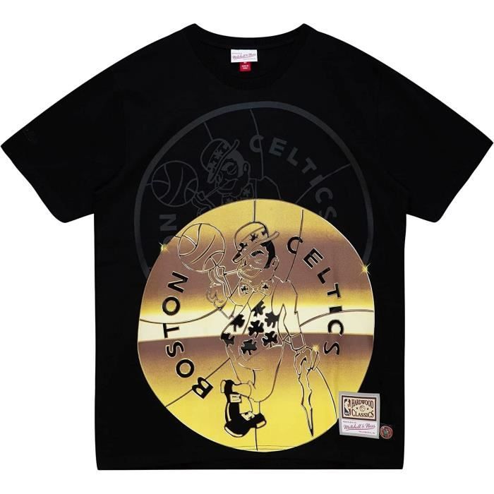 59caps T-shirt mitchell & ness - big face 4.0 boston celtics - noir - homme - sportswear
