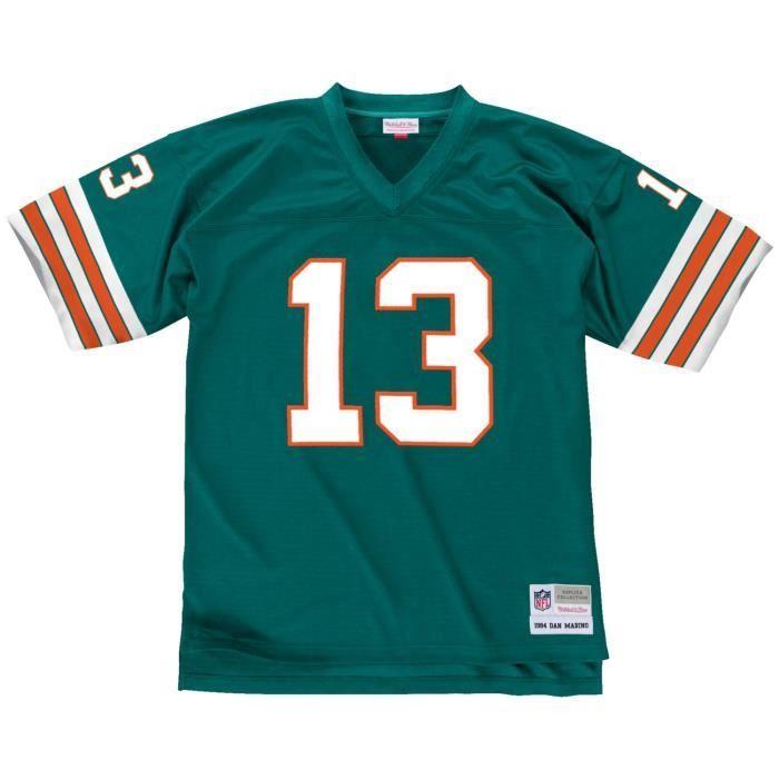 59caps Maillot nfl legacy - miami dolphins 1984 dan marino - homme - mitchell & ness - teal - 100% polyester