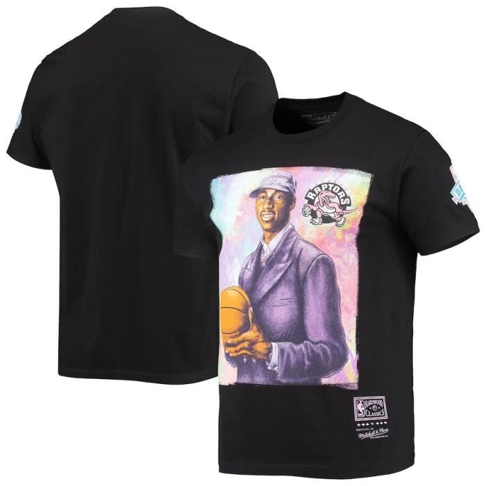 59caps T-shirt - Mitchell & Ness - Toronto Raptors - 100% Coton - Manches Courtes - Noir