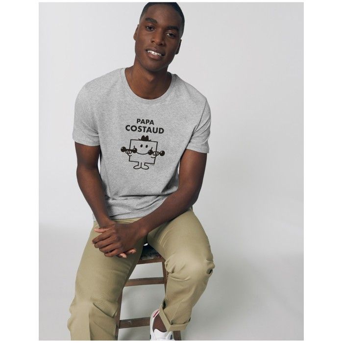MANI TEXTILE Monsieur Madame - TSHIRT HOMME PAPA COSTAUD L