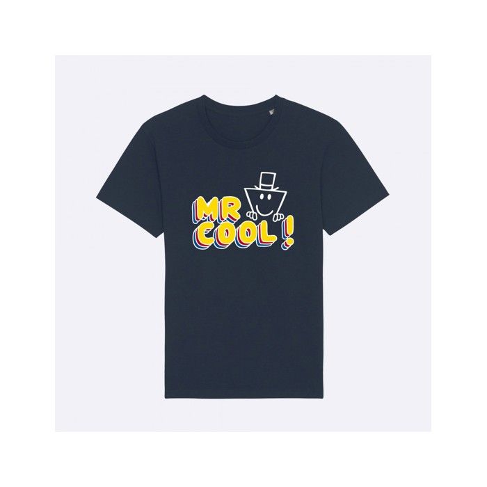 MANI TEXTILE Monsieur Madame - T-shirt homme  Mr cool  Bleu L