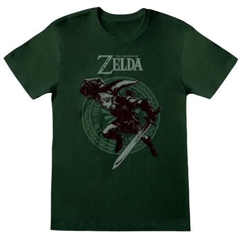 Pertemba FR - Apparel Legende van Zelda Heren Link Pose T-shirt XXL groen