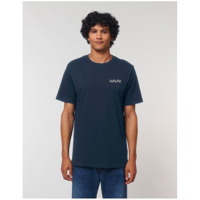 MANI TEXTILE Ma Petite Tribu - T-shirt homme  loulou  Bleu S