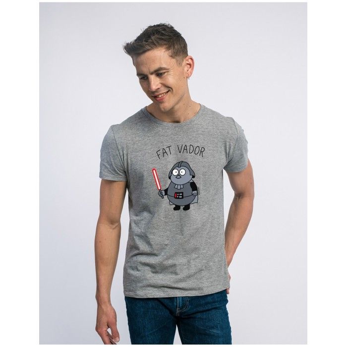 MANI TEXTILE SHAMAN - TSHIRT HOMME FAT VADOR GRIS CHINE S