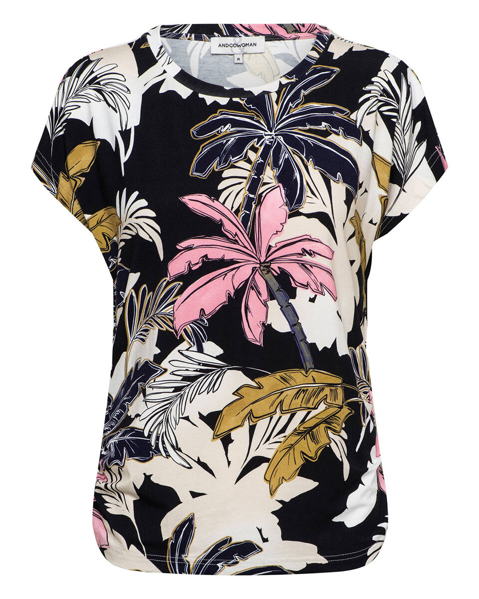&Co Woman Blouse korte mouw to304 vineeta
