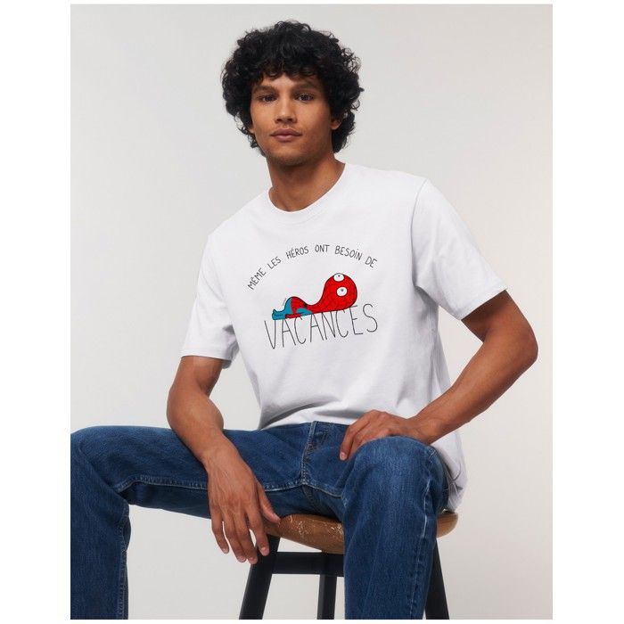 MANI TEXTILE SHAMAN - TSHIRT HOMME HEROS VACANCES SPIDER S