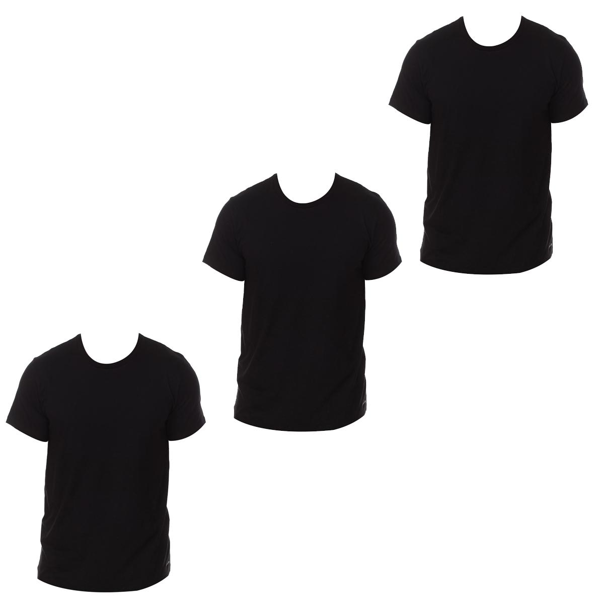 Calvin Klein Pack-3 Camisetas Interiores Manga Corta NB4011E para Hombre S zwart