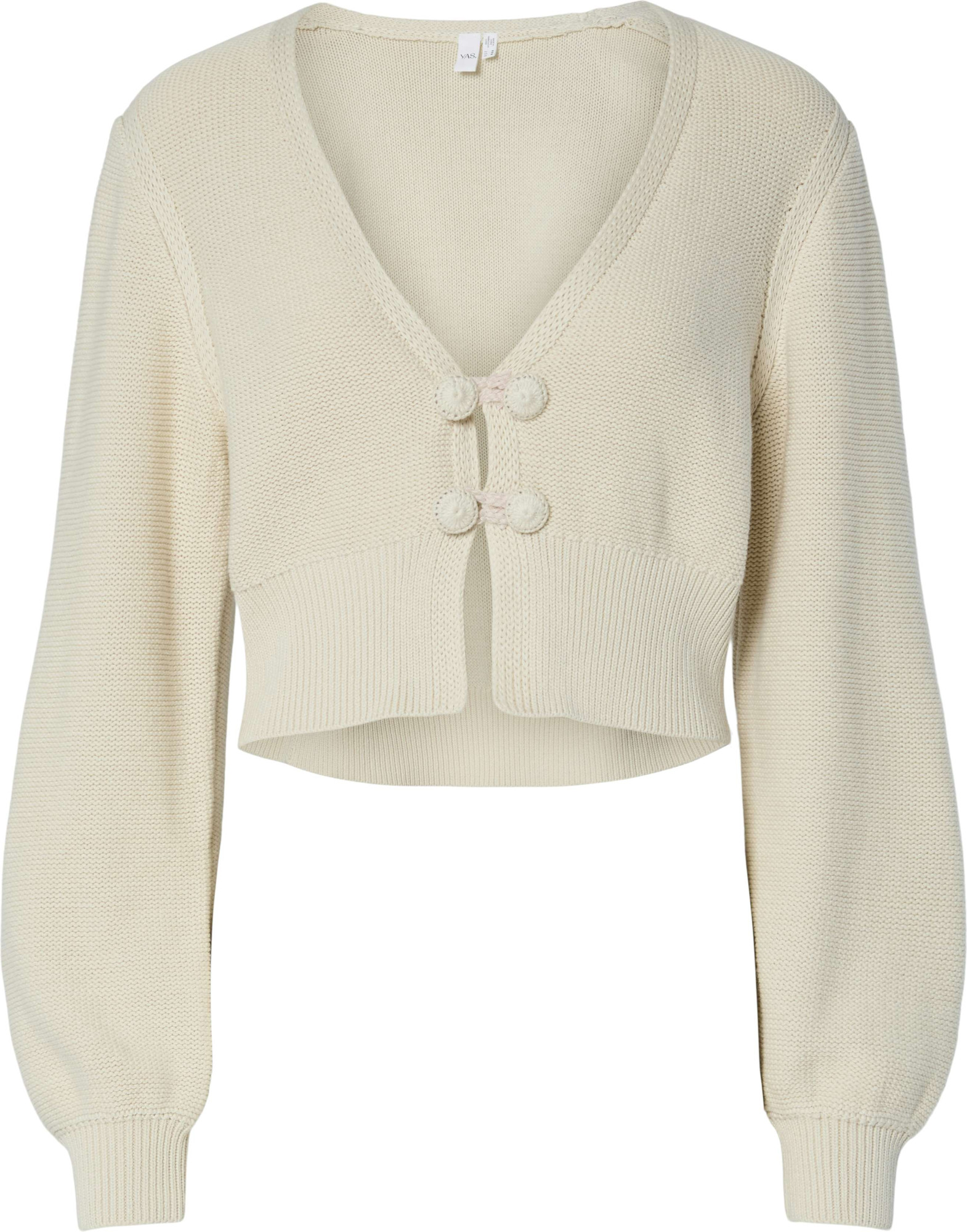 Y.A.S Yaslaura ls short knit cardigan birch